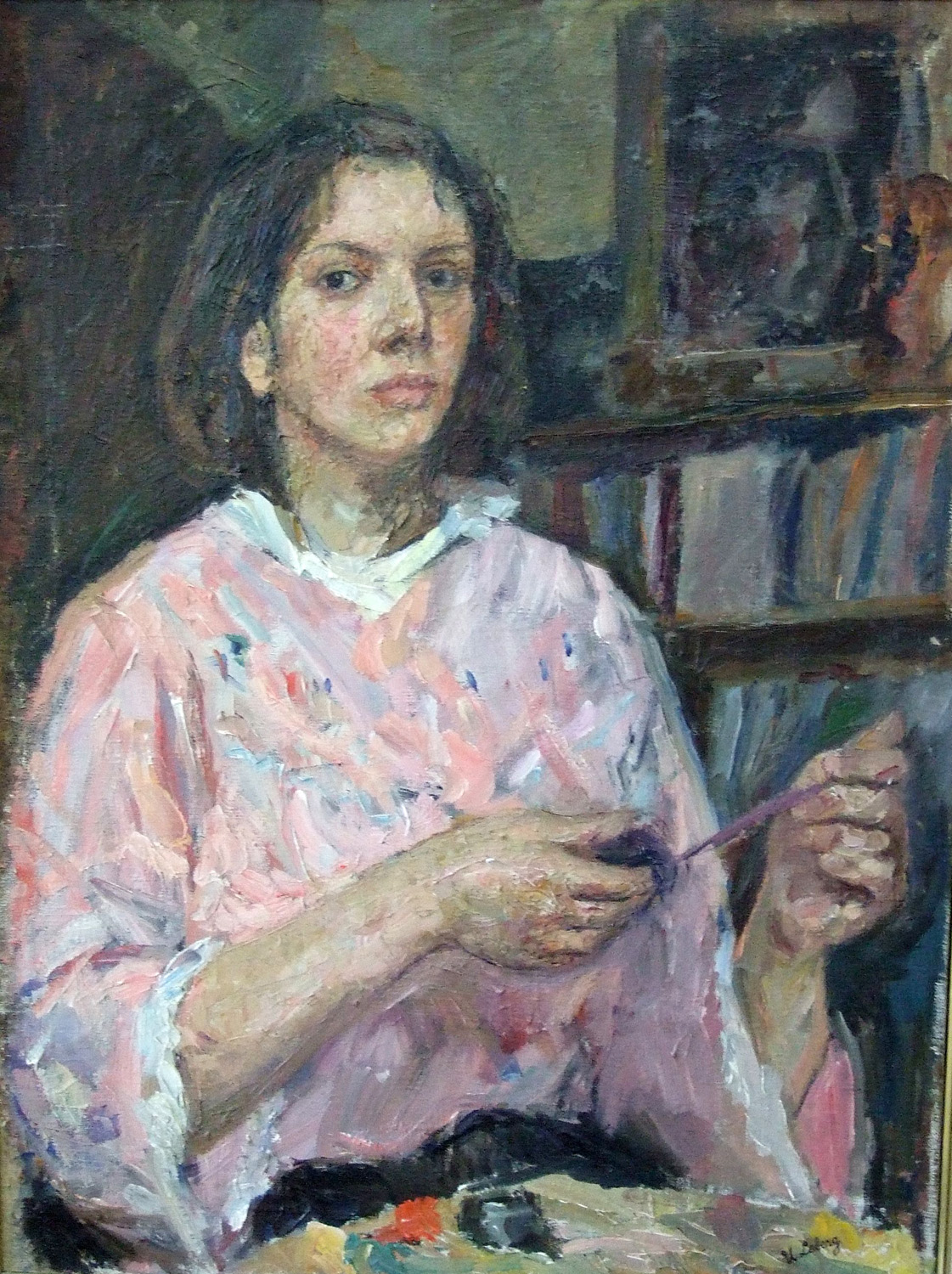 Self Portrait at 15. 1970 24 x 30 Oil on Canvas