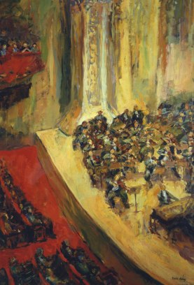 Carnegee Hall 1980 30 x 36 Oil on Canvas